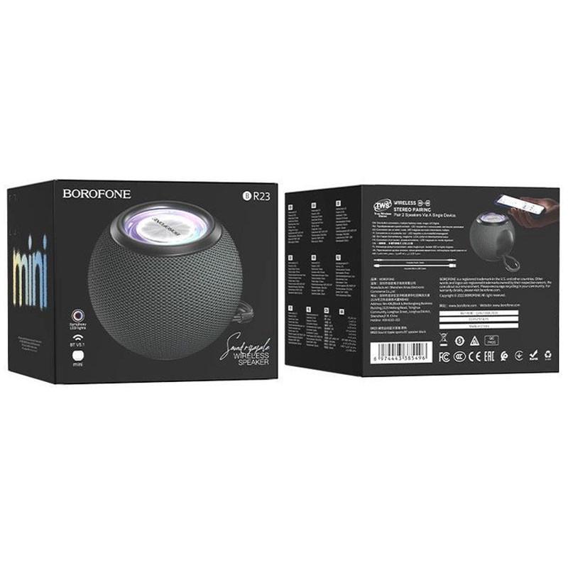 Портативна колонка Bluetooth Borofone BR23 Sound ripple sports Black (00000067801_3) - фото 3