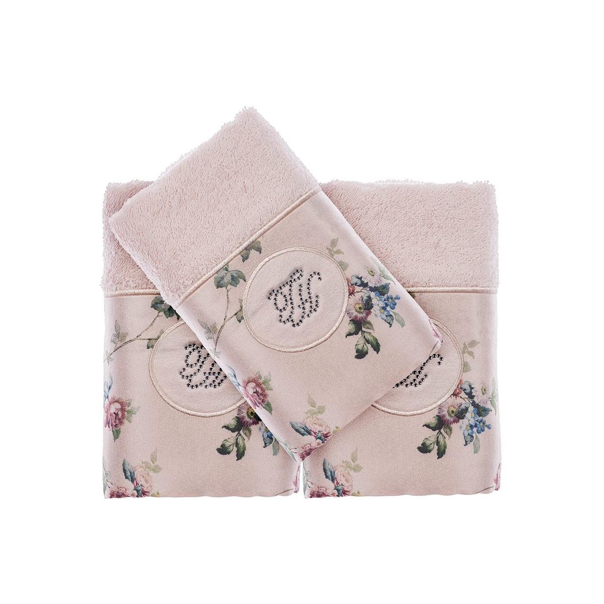 Кухонные полотенца Tivolyo Home Roseland lux pembe 3 шт. 30x50 см (2000022264302)