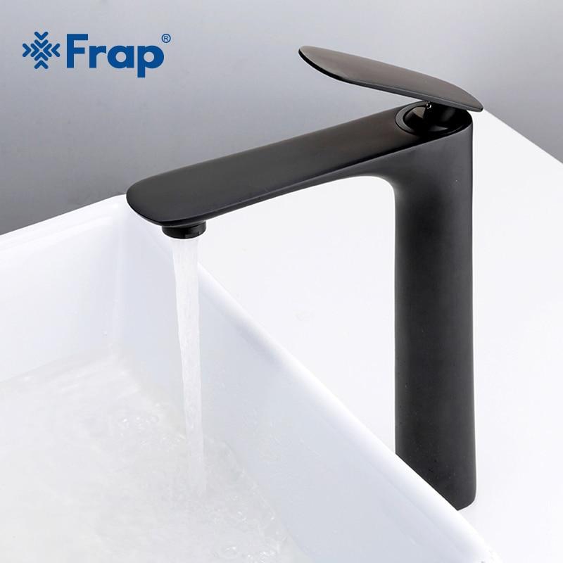 Змішувач для умивальника Frap H52 F1052-57 високий Чорний - фото 2 Змішувач для умивальника Frap H52 F1052-57 високий Чорний - фото 2