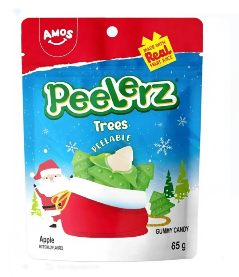 Цукерки желейні Amos Peelerz 4D Christmas Tree 65 г (2840107700)