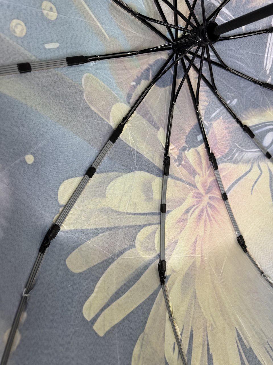 Парасолька жіноча автоматична Mario з квітковим принтом кульбабка 12 спиць 4 сегмента (456) - фото 7 Парасолька жіноча автоматична Mario з квітковим принтом кульбабка 12 спиць 4 сегмента (456) - фото 7