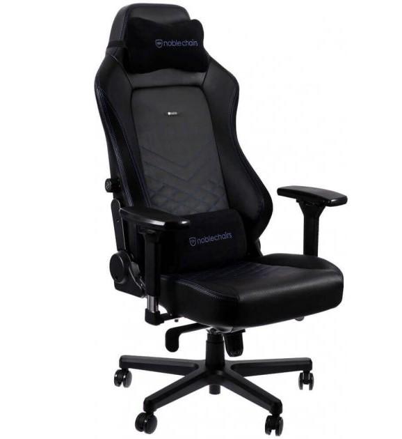 Кресло для геймеров Noblechairs Hero Black/Blue (10307200) - фото 1