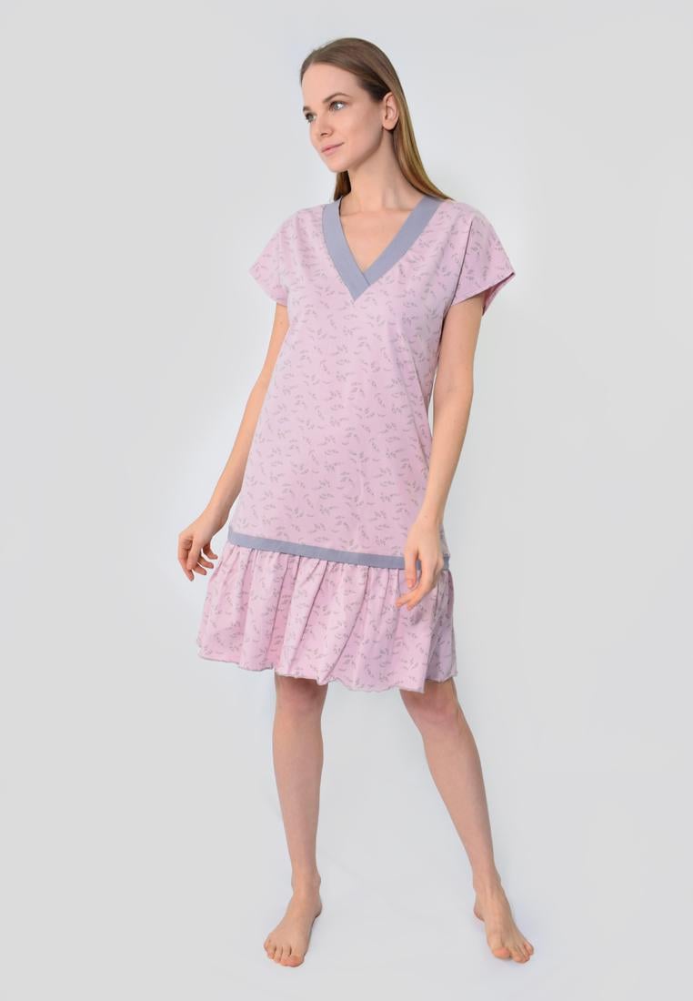 Женская ночная рубашка N.EL 929 M Розовый - фото 2 Женская ночная рубашка N.EL 929 M Розовый - фото 2
