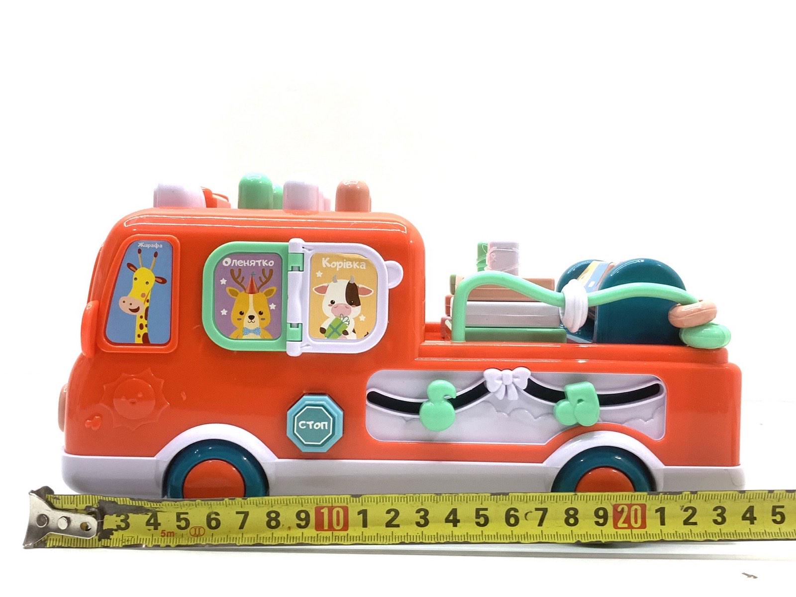 Автобус интерактивний TK Group сказки/песни/стихи/сортер/мини-игры украинское озвучивание Красный (TK-32602) - фото 3