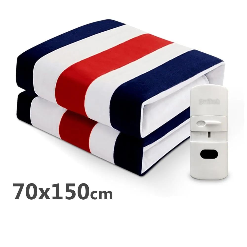 Электропростынь с сумкой Electric Blanket в цветную полоску 70х150 см - фото 5