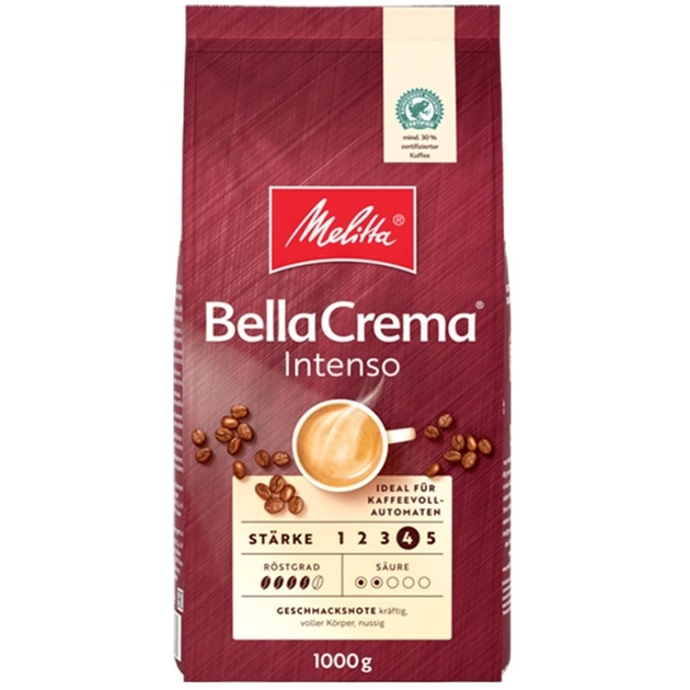 Кава в зернах Melitta Bella Crema Intenso 1кг (13310924)