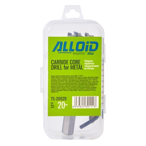 Сверло Alloid корончатое твердосплавное по металлу 20 мм - фото 2 Сверло Alloid корончатое твердосплавное по металлу 20 мм - фото 2