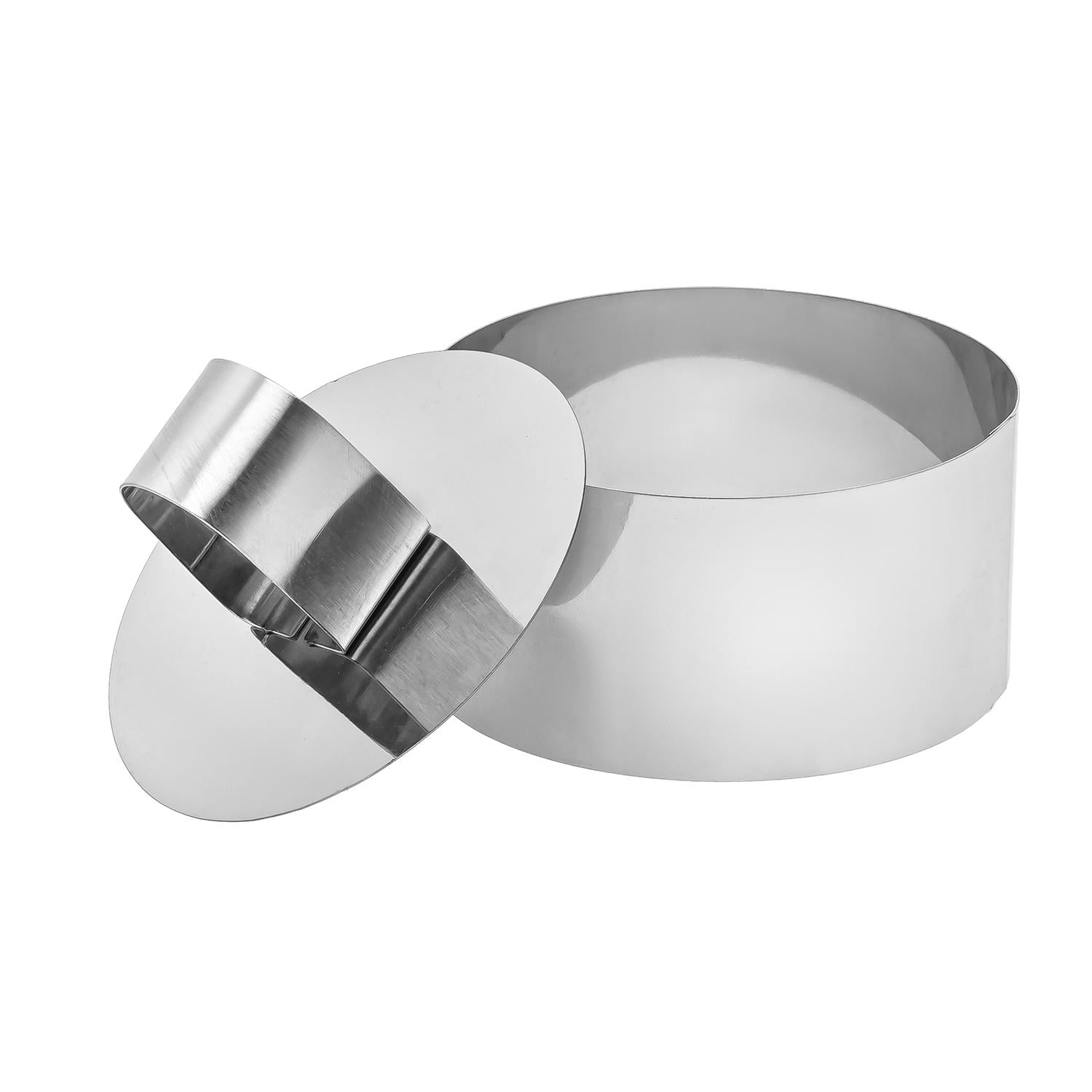 Форма с выталкивателем для выкладки/вырубки/муссов/салатов и гарниров из нержавеющей стали Ø 8x4 см (31234313)