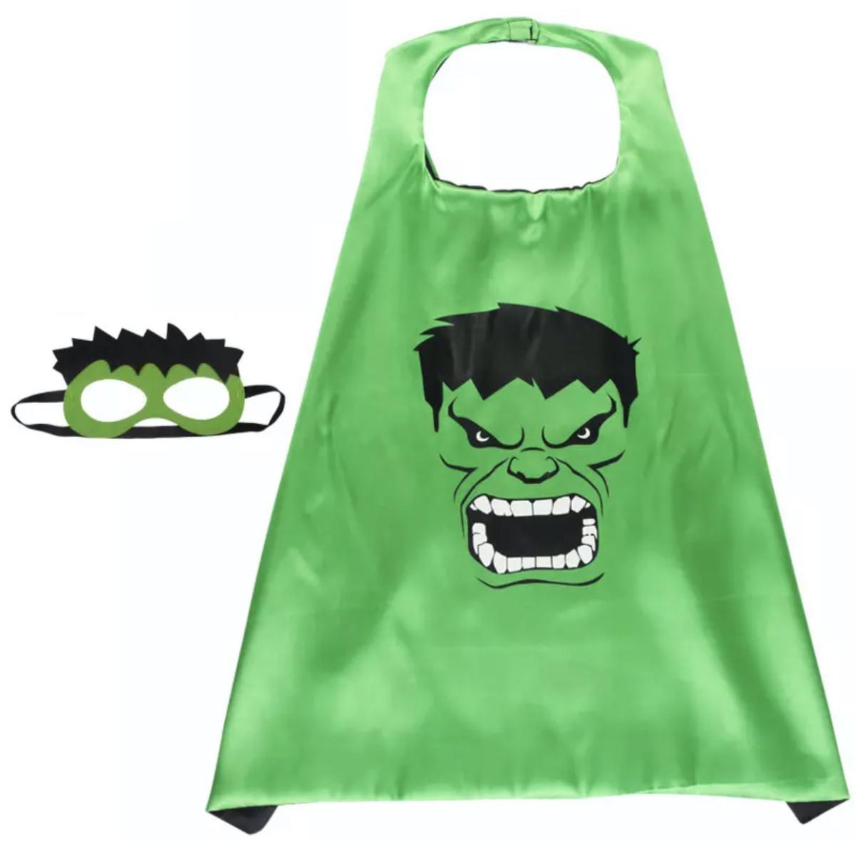 Плащ маскарадний з маскою Халк 5201 70х70 см (4209563) Плащ маскарадний з маскою Халк 5201 70х70 см (4209563)