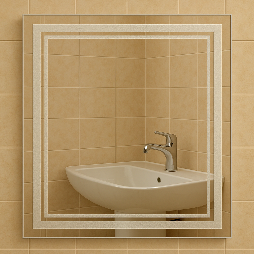 Зеркало пескоструйное MPS-6 90х90 без подсветки