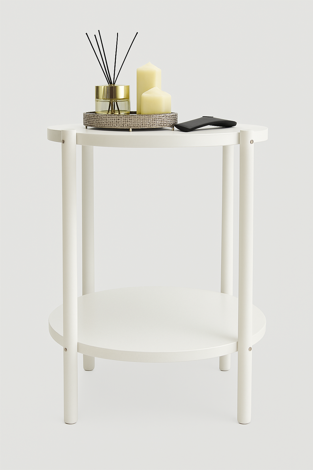 Журнальный столик из натурального дерева Listerby двухуровневый 54 см бук/Белый (27282698) - фото 1 Журнальный столик из натурального дерева Listerby двухуровневый 54 см бук/Белый (27282698) - фото 1