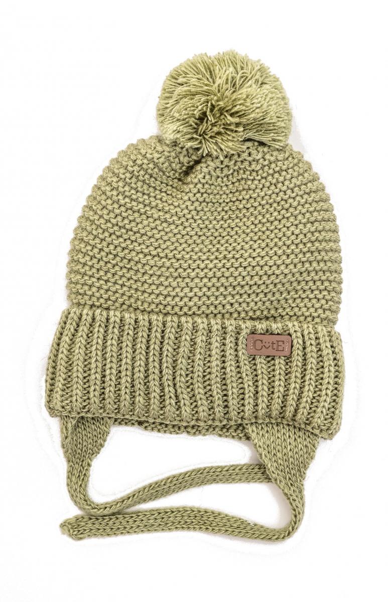 Шапка детская зимняя Alex Майк 44-48 см Оливковый