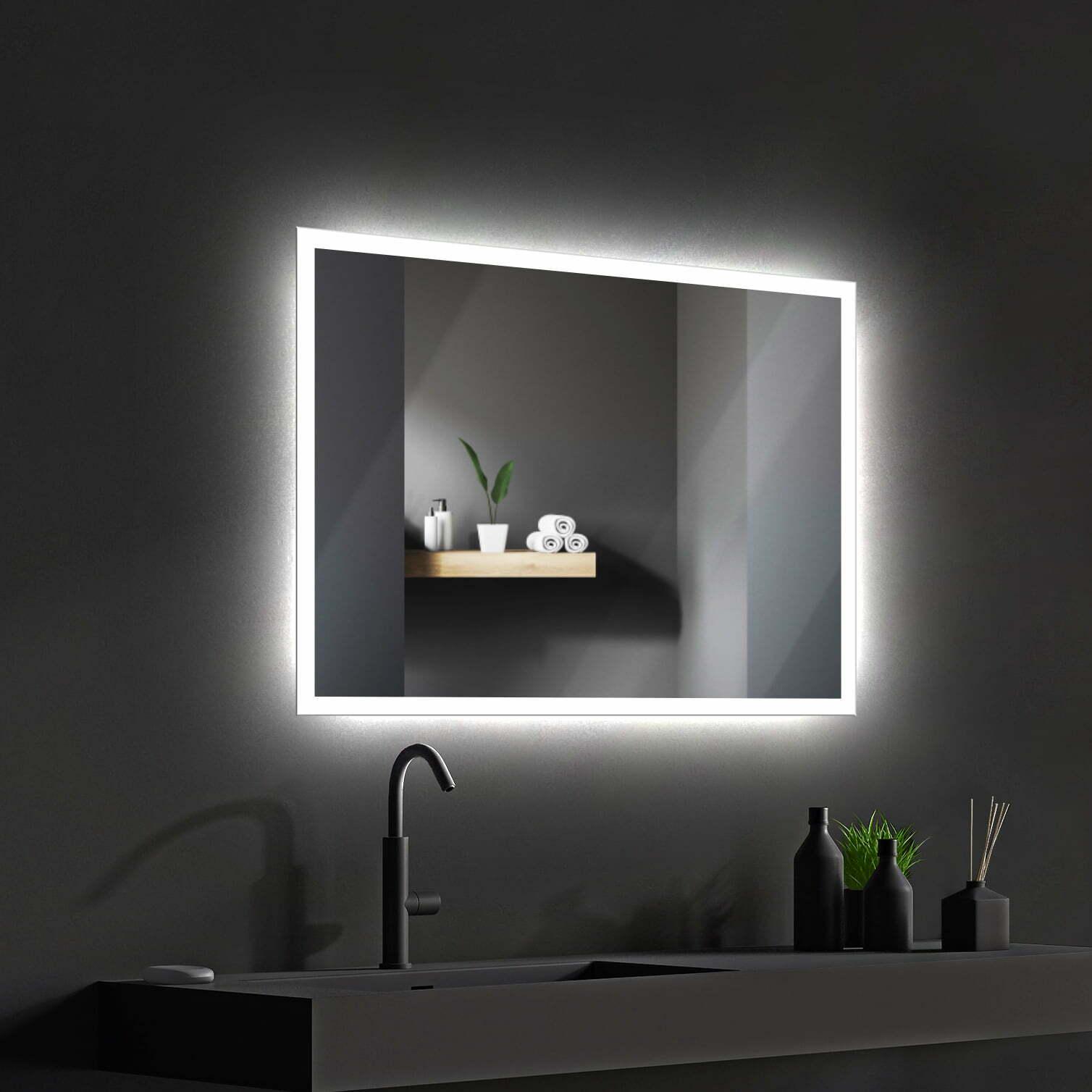 Зеркало Dim Dzerkal PAMA с LED-подсветкой 50х70 см (8001)