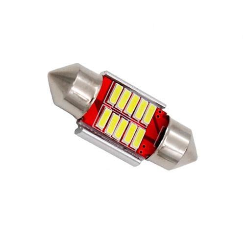 LED Лампа C5W C10W 10 SMD 4014 Canbus Білий (616)