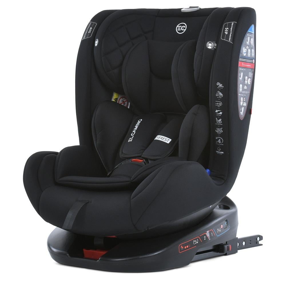 Автокресло детское El Camino EVEREST (ME 1114 Black)
