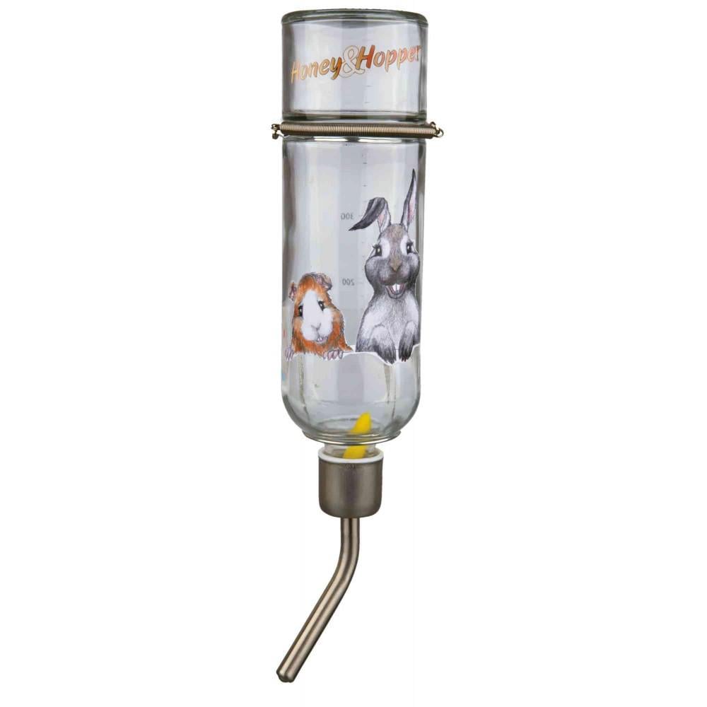 Поилка Trixie Honey and Hopper для грызунов автоматическая стеклянная 500 мл (4011905604473)