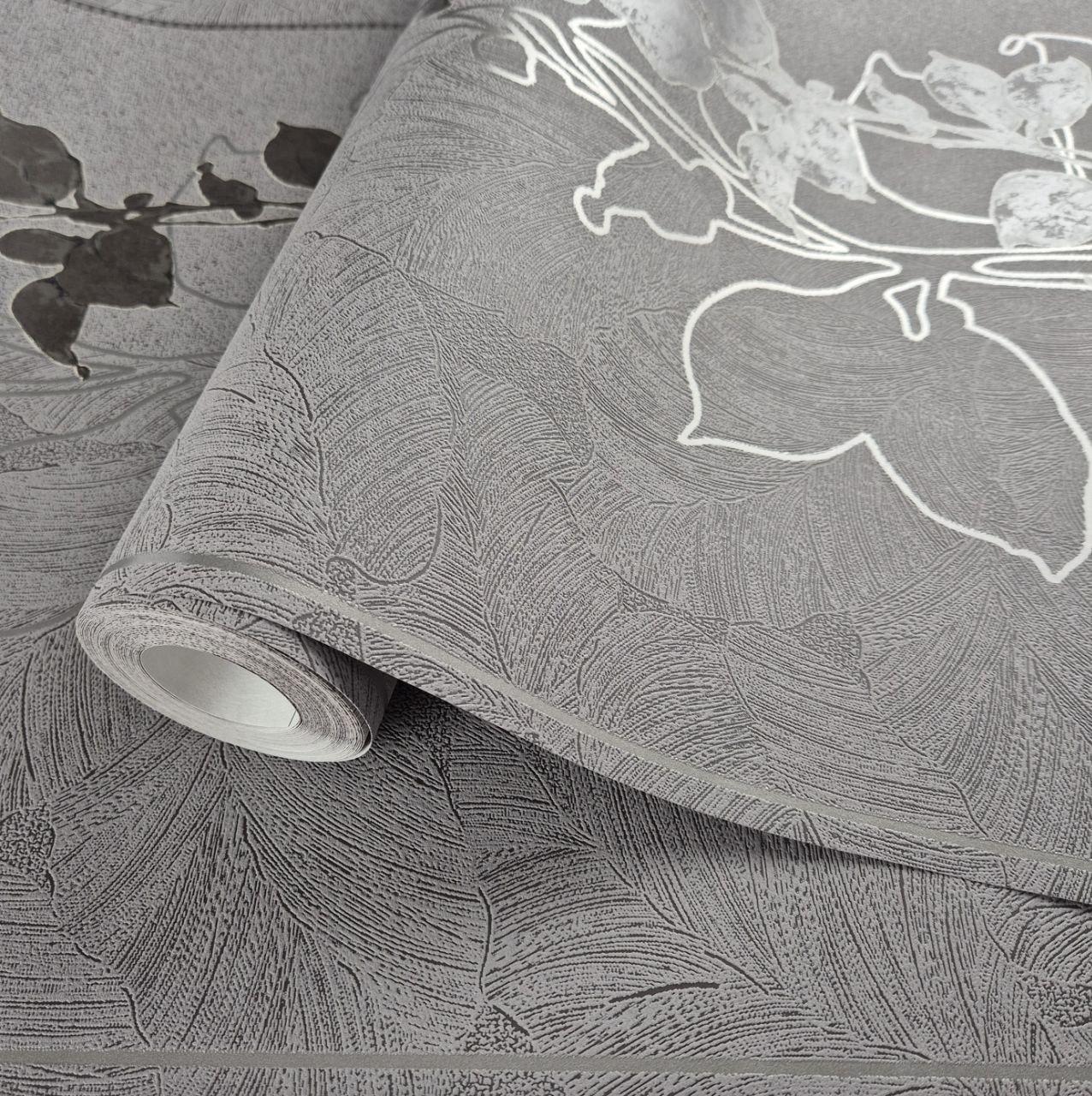 Шпалери вінілові Marburg на флізеліні 57944 0,53х10,05 м Сірий (29823962)