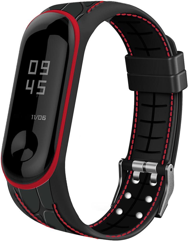 Ремешок силиконовый Cobra для Mi Band 3 Black/Red (20402) Ремешок силиконовый Cobra для Mi Band 3 Black/Red (20402)