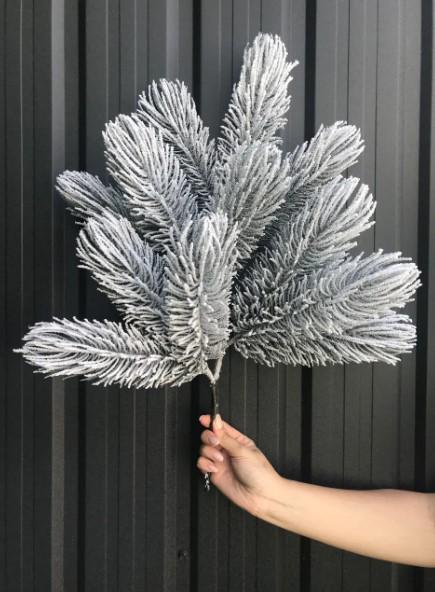 Гілочка новорічна засніжена лита 60 см (804/60/GS) - фото 3 Гілочка новорічна засніжена лита 60 см (804/60/GS) - фото 3