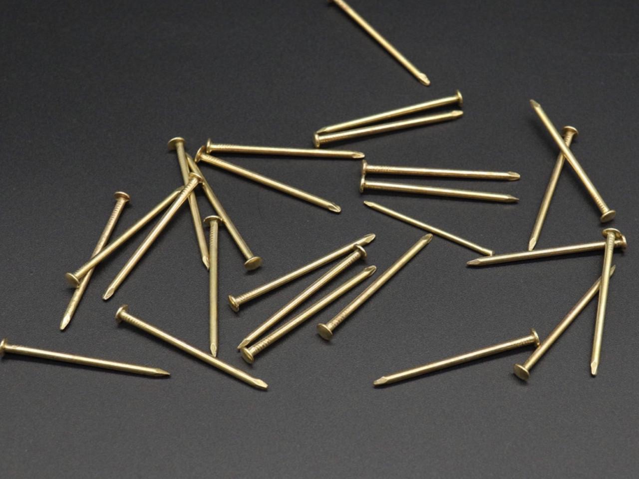 Гвозди декоративные для мебели сферическая головка 2х40 мм 100 г Золотой (551732380)