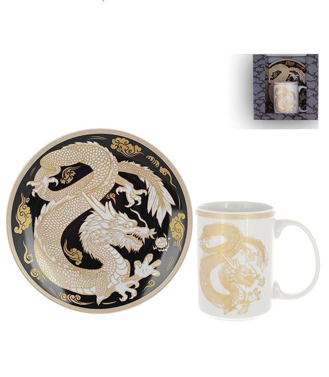 Набор фарфоровой посуды 2 предмета Символ года 2024 (32867)