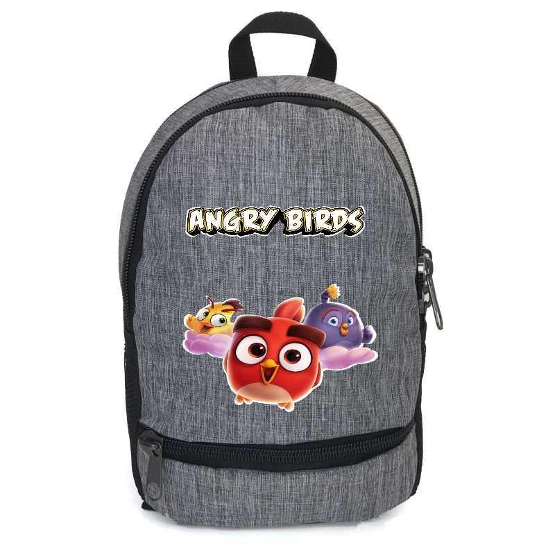 Шкільний рюкзак підлітковий Cappuccino Toys з принтом Angry Birds ANG-0010-gry 12,5 л Сірий (2133990361)