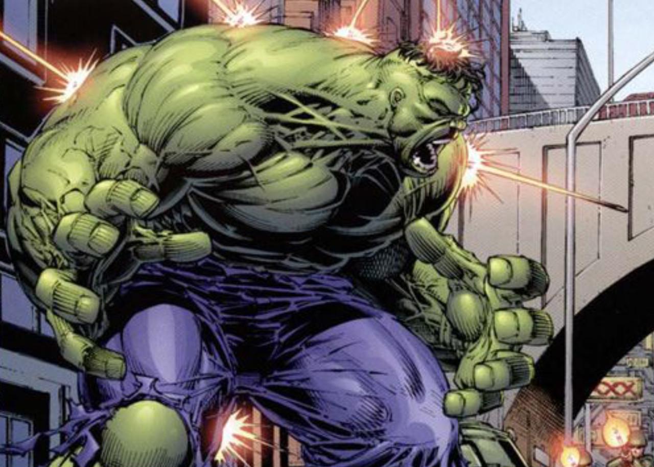 Картина постер Gee! Hulk Халк комиксная рисовка 60х40 см HK.09.012