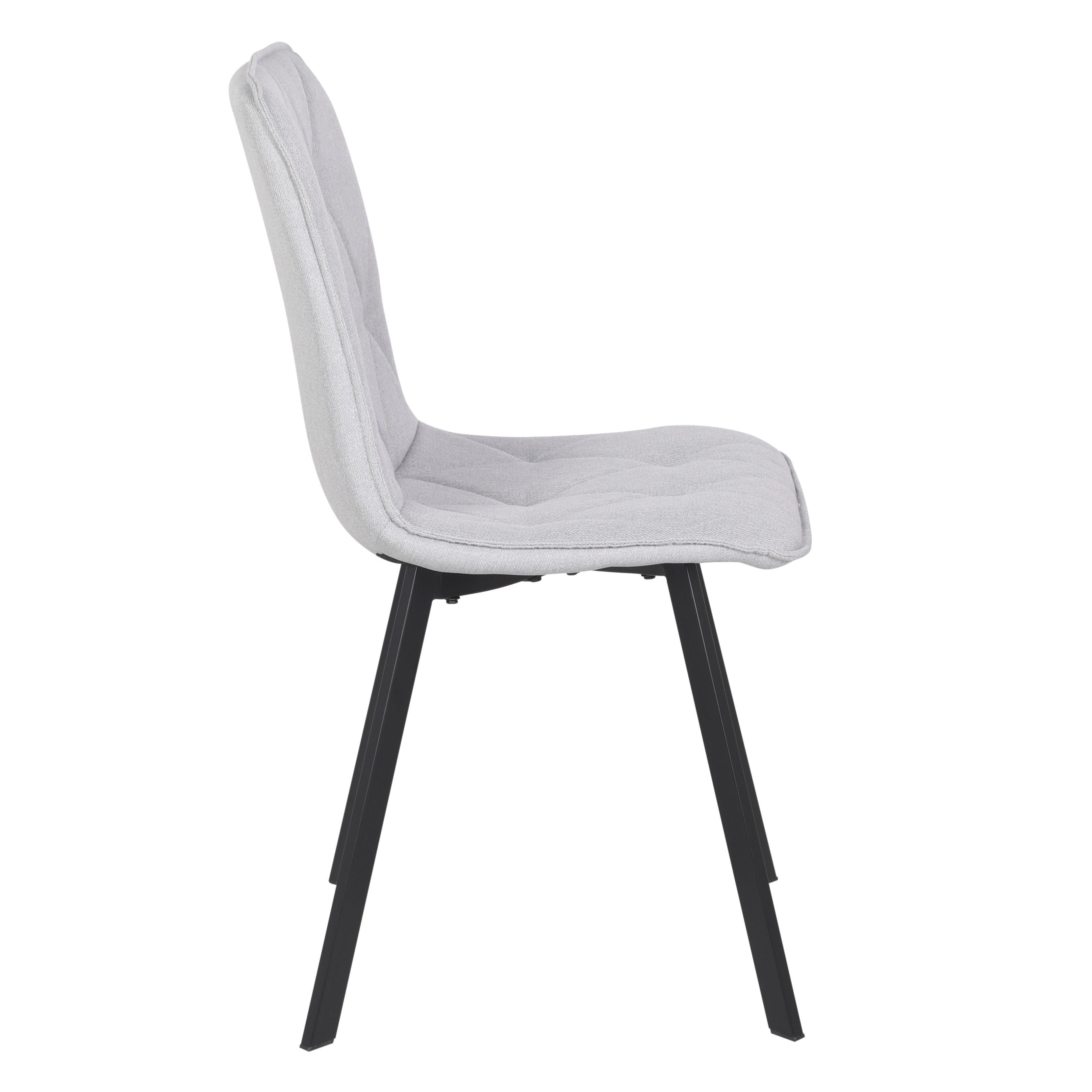 Стул кухонный Intarsio COREY TEX Черный/Светло-серый (20316597) - фото 4 Стул кухонный Intarsio COREY TEX Черный/Светло-серый (20316597) - фото 4