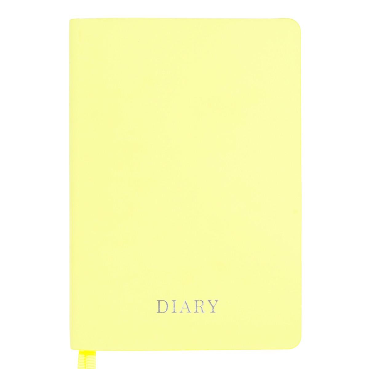 Щоденник діловий Leo Planner Ray А5 недатований м‘який 320 стор. Лимонний (252775)