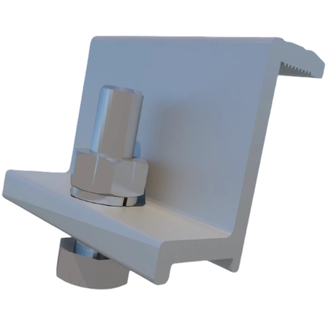 Прижим Z-образный UNI Ballast Fix в сборе для балластной системы 4 шт. Серый (27917774)