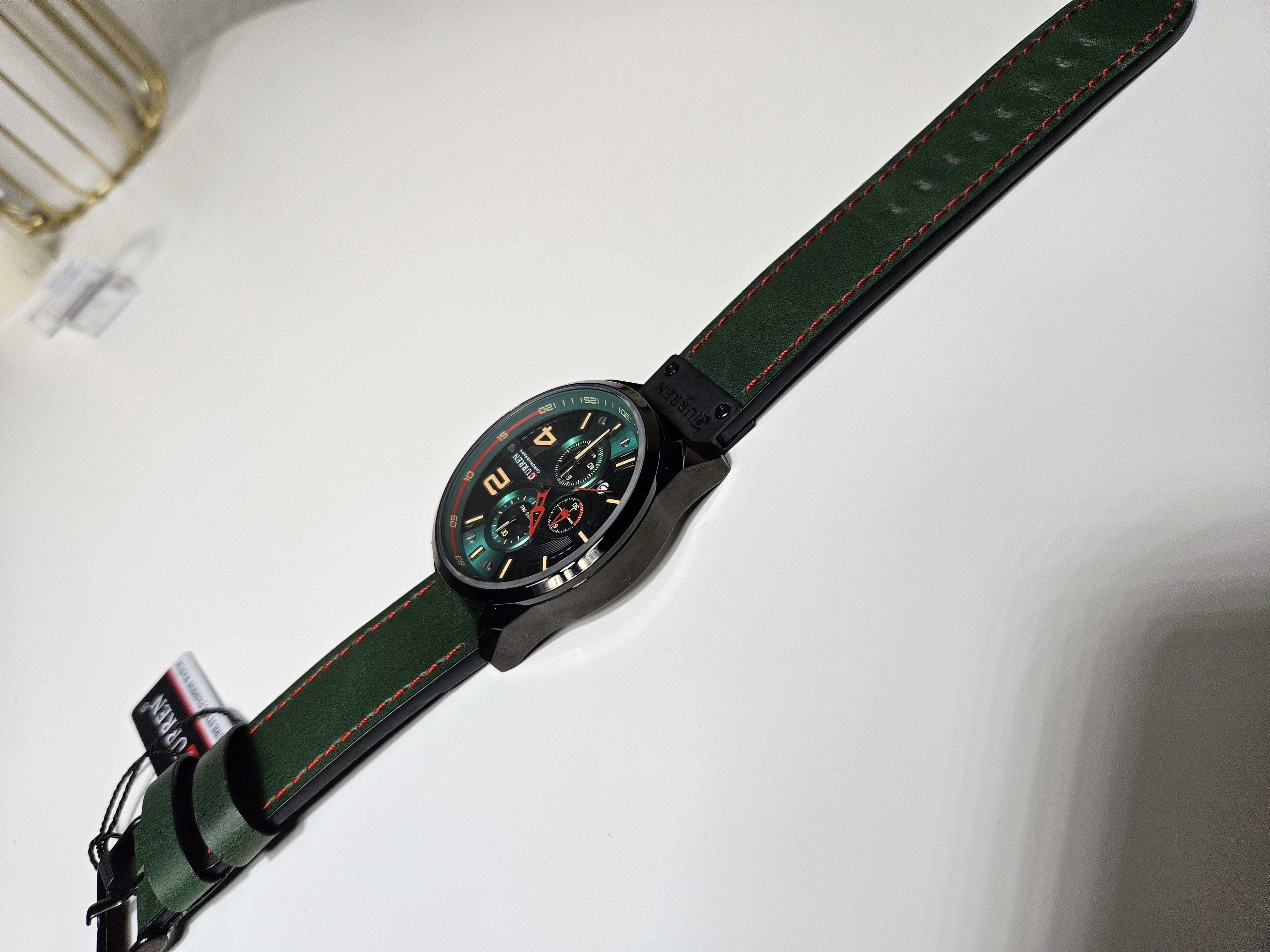 Наручний годинник чоловічий Сurren 8393 Зелений (2300) - фото 5 Наручний годинник чоловічий Сurren 8393 Зелений (2300) - фото 5