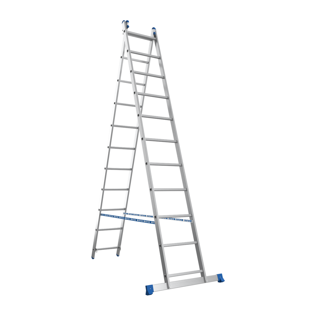 Лестница-стремянка Skladcom 2х11 двухсекционная 4,49 м - фото 1 Лестница-стремянка Skladcom 2х11 двухсекционная 4,49 м - фото 1