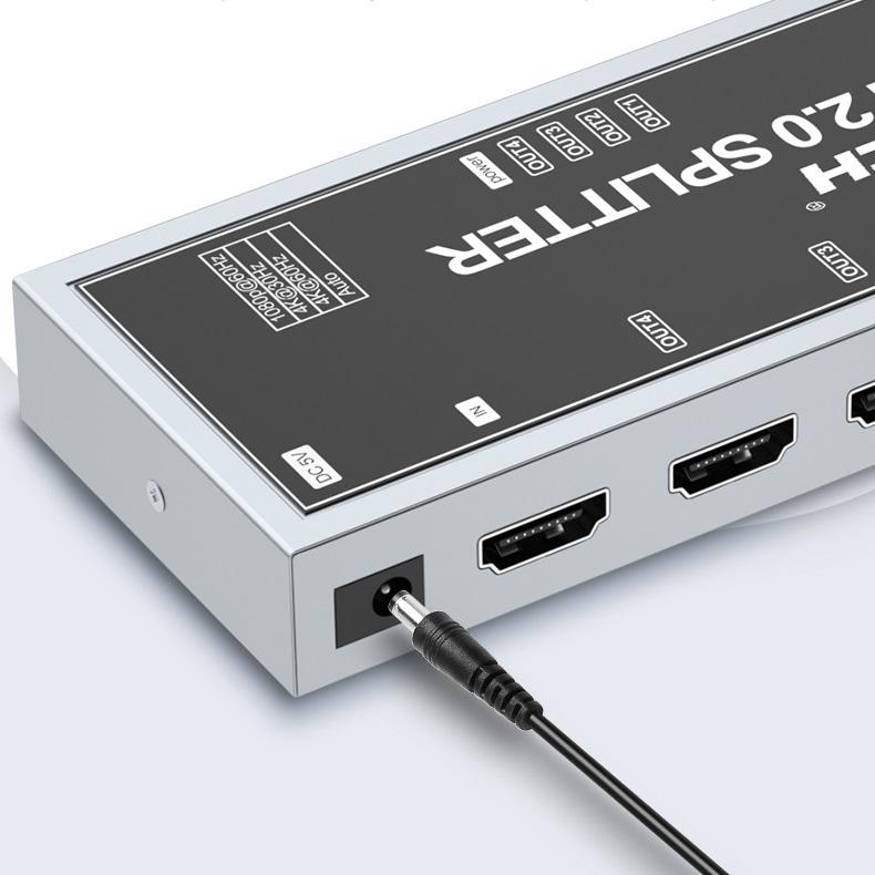 Сплитер Dtech DT-7214 4K HDMI 2.0 1x4 (1480450459) - фото 2 Сплитер Dtech DT-7214 4K HDMI 2.0 1x4 (1480450459) - фото 2