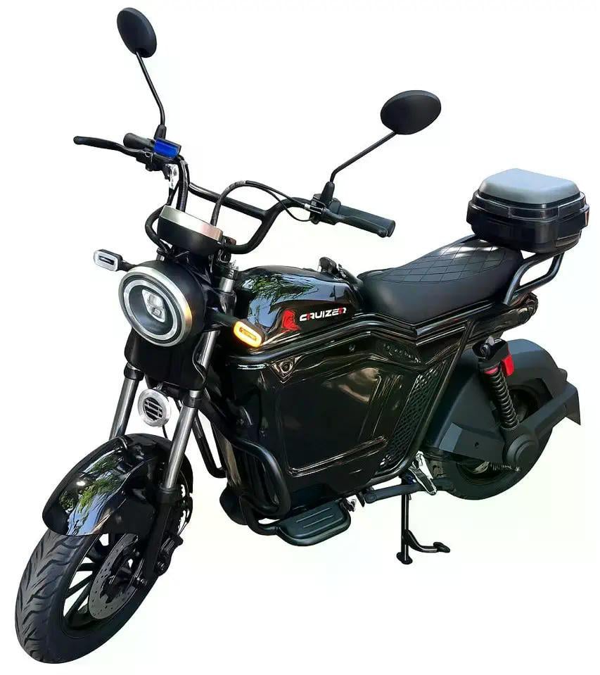 Электроскутер Cruizer 2500 1500W 60V 30Ah литий-ионный аккумулятор Черный