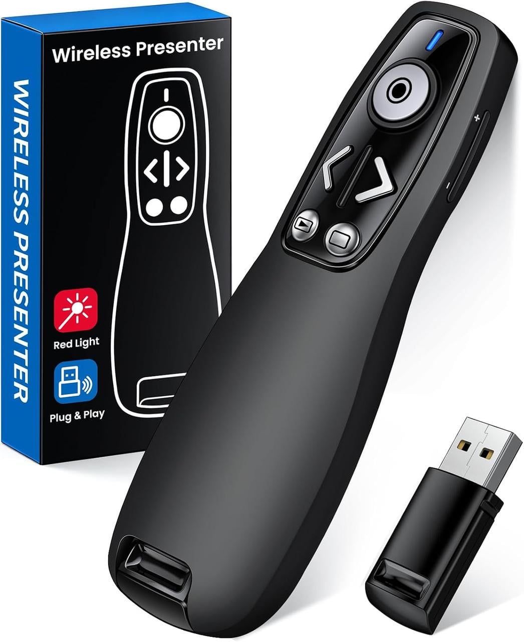 Пульт для презентаций USB 2,4 ГГц беспроводной Черный