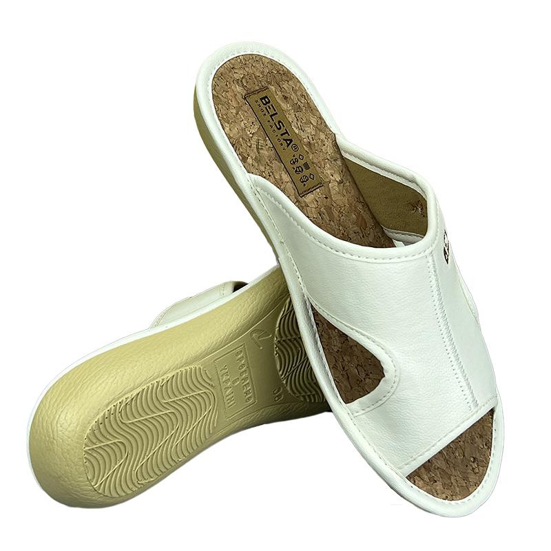 Тапочки медицинские женские пробка БЕЛСТА 059-1 p. 38 24-24,5 см Белый