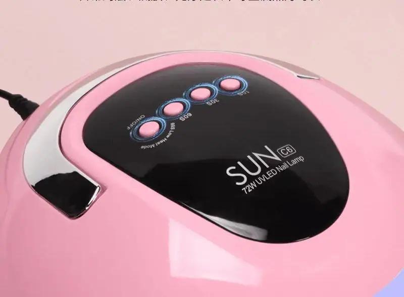 Лампа для гель-лака SUN C6 LED UV 36 Вт Pink (27316351) - фото 3 Лампа для гель-лака SUN C6 LED UV 36 Вт Pink (27316351) - фото 3