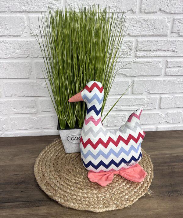 Утка пасхальная Comfort Home Zig-zag pink 25 см