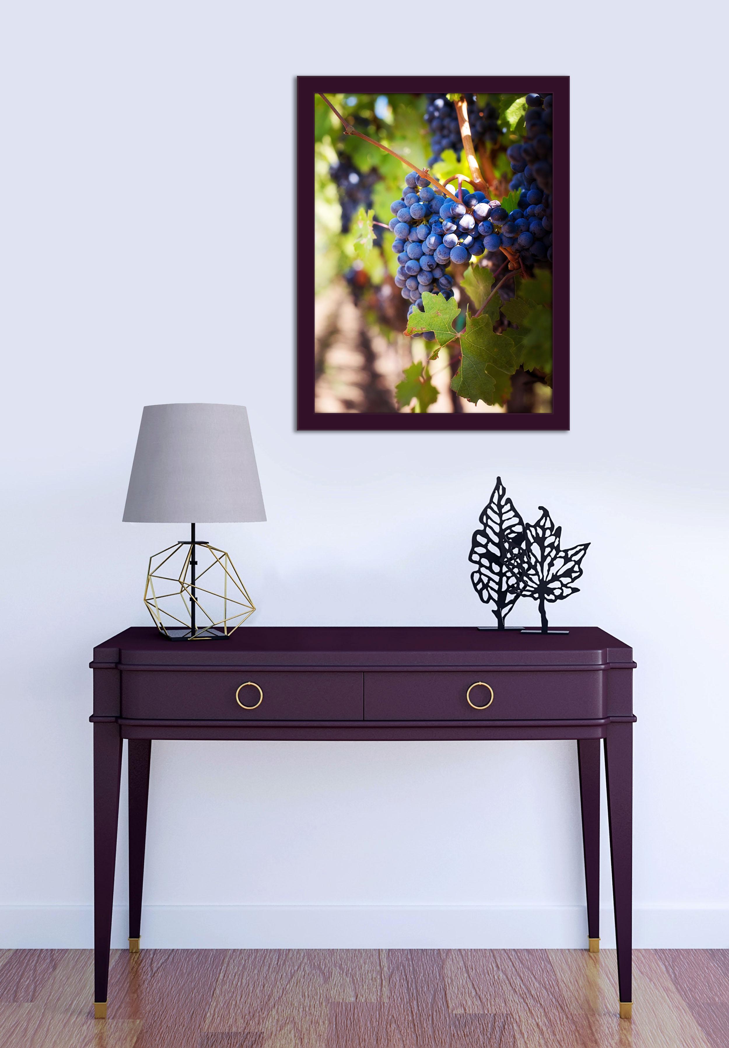 Фоторамка деревянная EmojiFrame 30х40 см AH2220-02 пластиковое стекло 0,8 мм Фиолетовый - фото 5