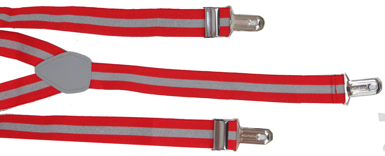 Подтяжки мужские для брюк Martom Troll Красный с серым - фото 3 Подтяжки мужские для брюк Martom Troll Красный с серым - фото 3