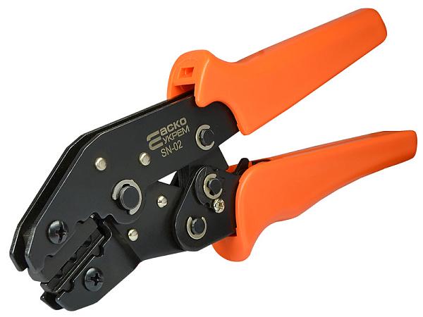 Обжимной инструмент АСКО-УКРЕМ SN-02 0,25-2,5 мм2 для неизолированных наконечников/гильз (A0170010128)