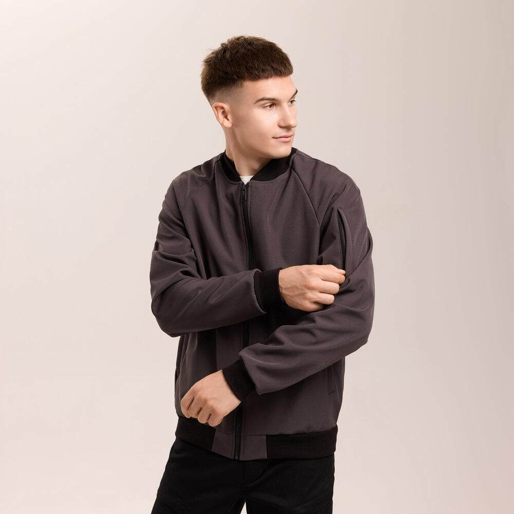 Бомбер чоловічий Pobedov Thunder soft shell XL Сірий (26492/2/4) Бомбер чоловічий Pobedov Thunder soft shell XL Сірий (26492/2/4)