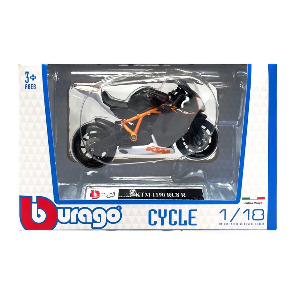 МотоциклІграшка дитяча ktm 1190 bburago 18 51030 15 1:18 (RLT47729)
