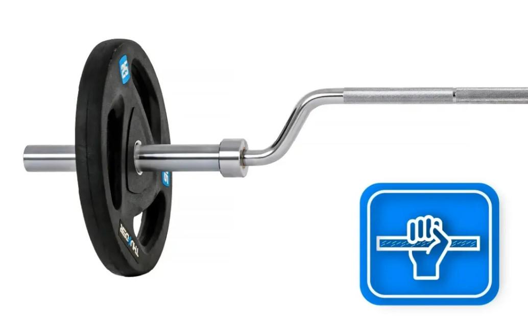 Олимпийский гриф для приседаний Thunder 244/50 (SQUAT-BAR-224/50) - фото 7