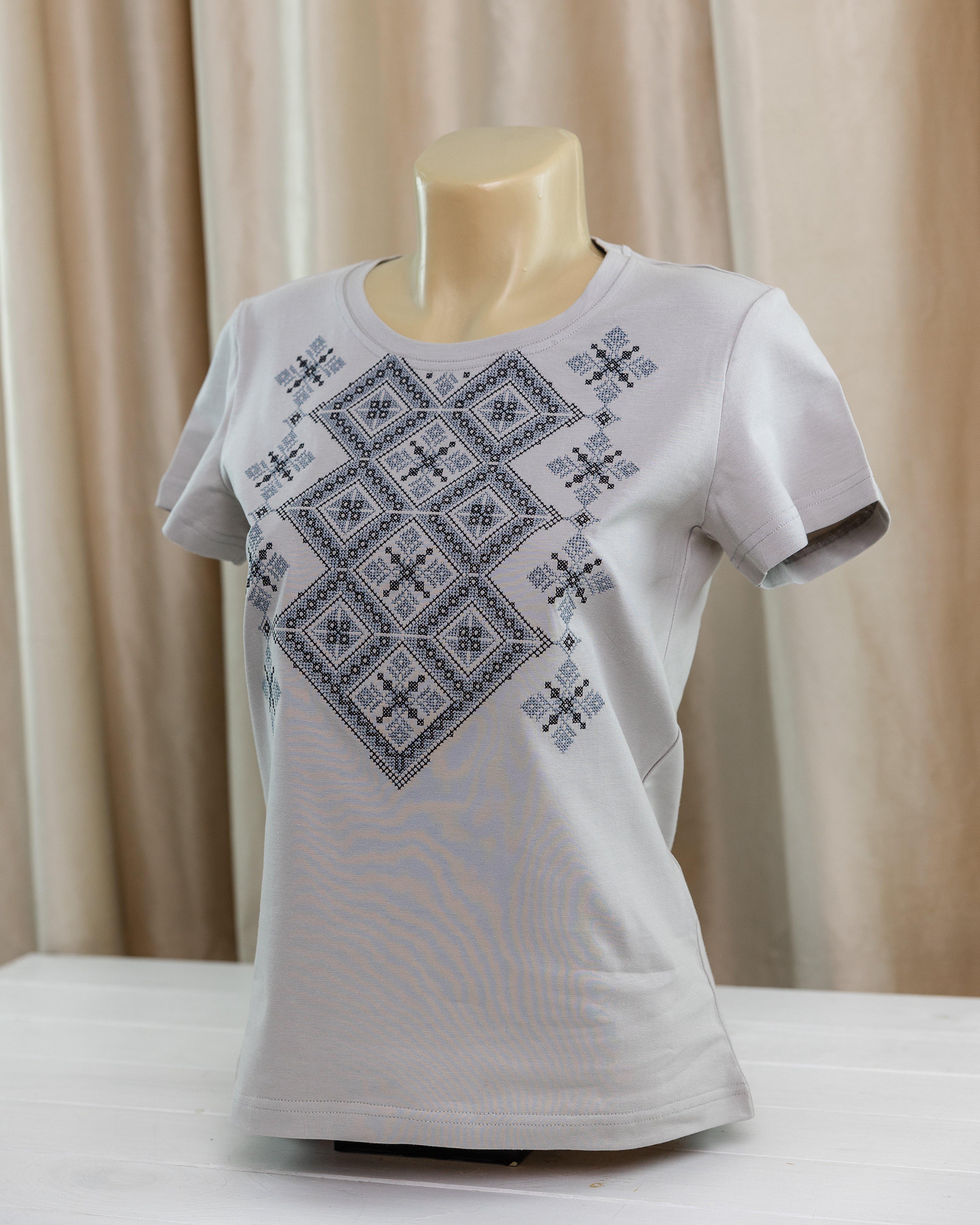 Футболка-вышиванка женская XRmaster Стихия XL Серый (0002426-XL)