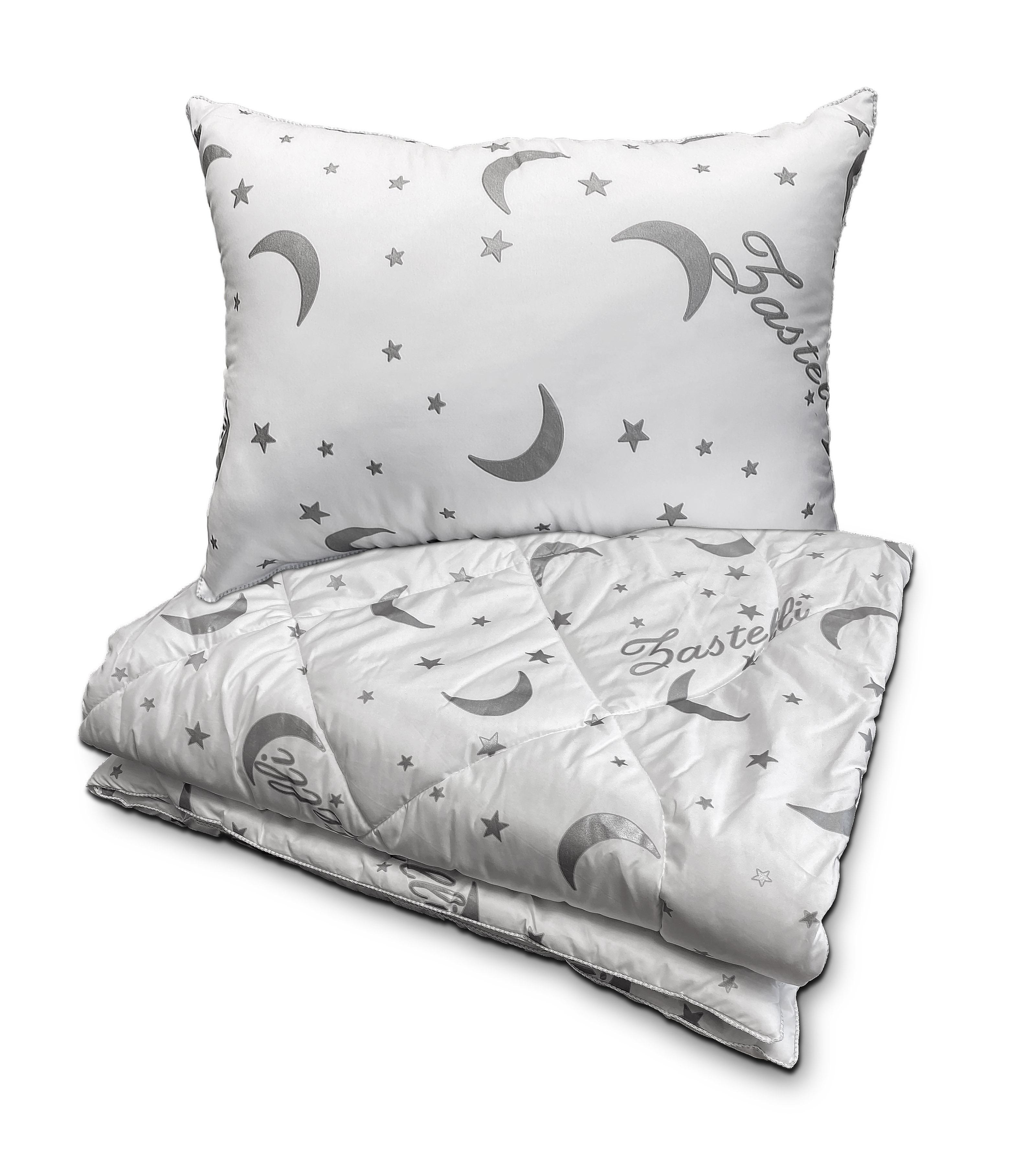 Набор антистресс одеяло Zastelli 200x220 см и подушка 50x70 см Голубой (19415) - фото 2