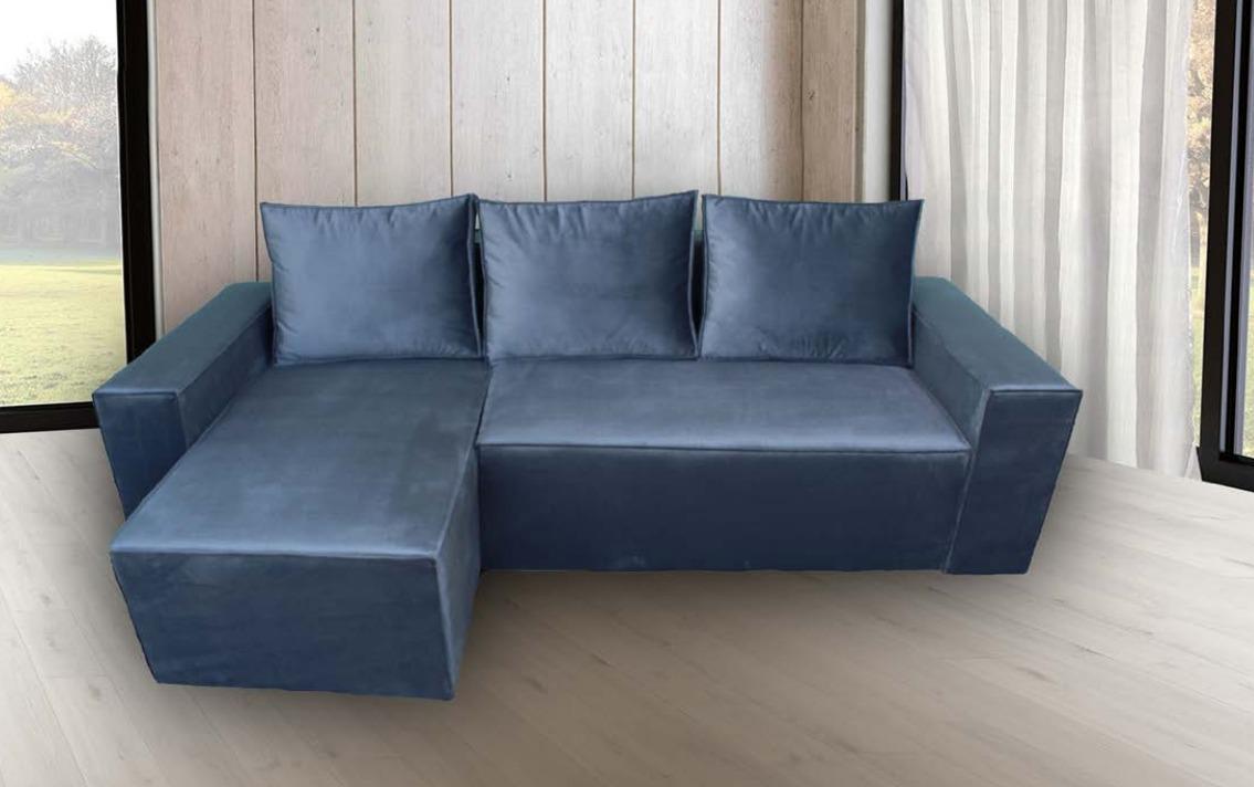 Диван кутовий розкладний Анвіт Модекс 260х155 єврокнижка Дерево/Тканина Ягуар колір Графіт