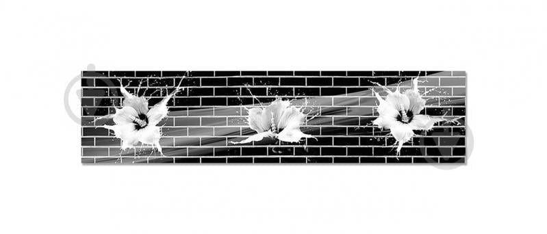 Наклейка вінілова фартух кухонний Zatarga "Чорна цегла" 600х2500 мм (Z181316)