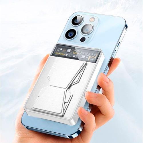 Внешний аккумулятор WiWU JC-20 Magnetic Wireless 10000 mAh White - фото 4