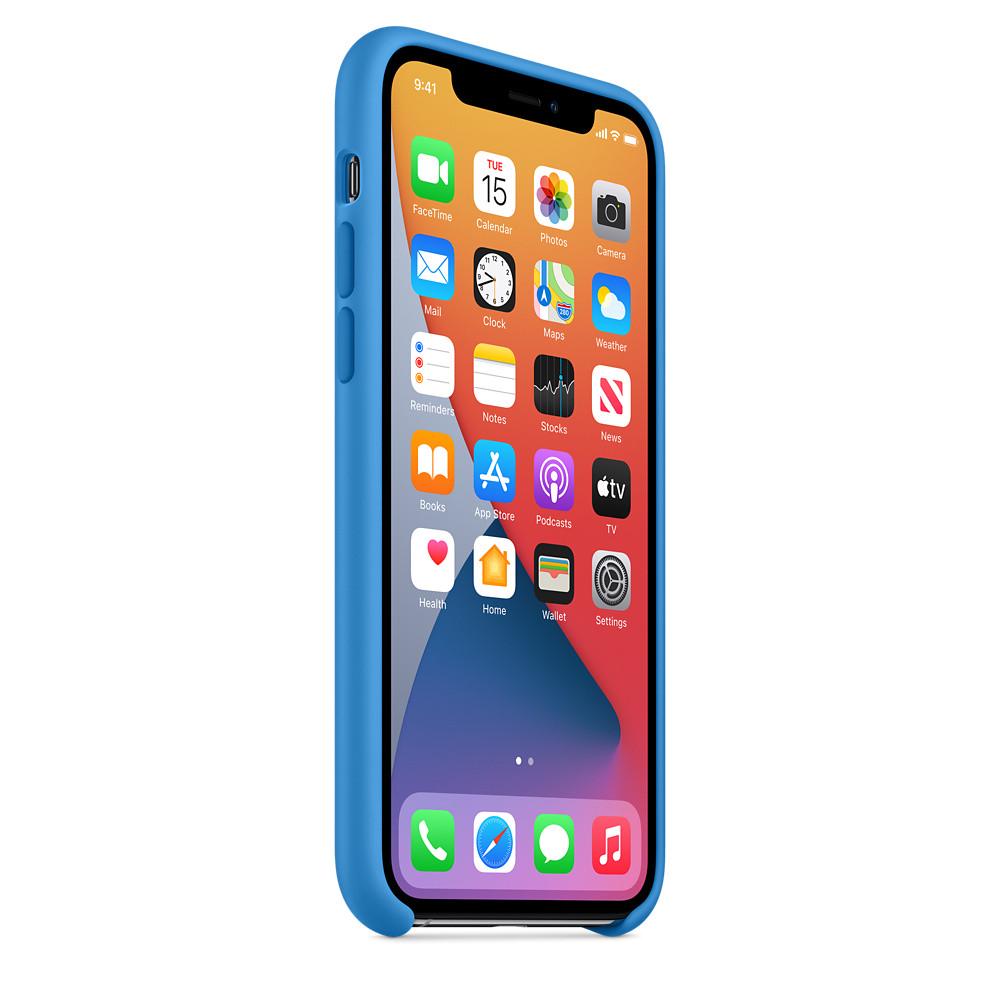 Силиконовый чехол-накладка Apple Silicone Case for iPhone 11 Pro, Surf Blue (HC) - фото 5